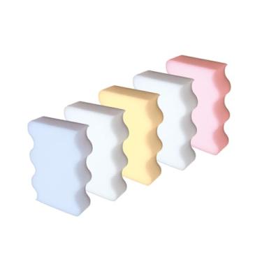 Imagem de Esponja Mágica de Limpeza Multiuso Remove Manchas de Tênis Paredes Vidros Espelhos e Inox Só com Água Kit com 5