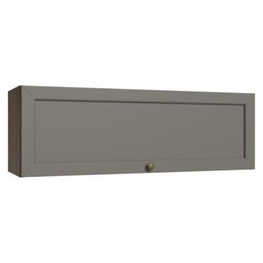 Imagem de Armário Aéreo 100 cm 1 Porta Basculante Vik Madesa R, Rustic/Cinza