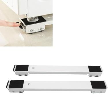 Imagem de Levantador de Móveis com Rodinhas Reforçadas, Suporte Ajustável para Eletrodomésticos e Móveis Pesados até 300kg, Facilita Mudanças, Limpeza e Transporte Sem Danos ao Piso