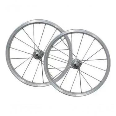 Imagem de Par Roda Aro 16 De Alumínio Polido Para Bicicleta Infantil