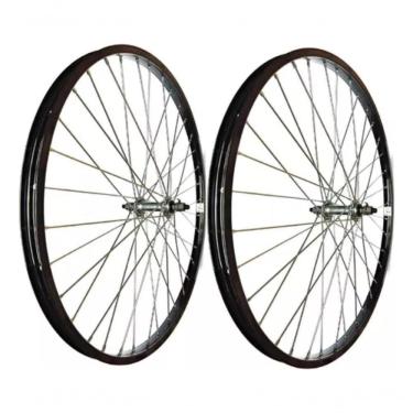 Imagem de Par Rodas Preto Alumínio P-bike Aro26 X 1.9 Raio Grosso