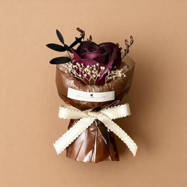 Imagem de Flores artificiais, buquê de bolso, mini flores artificiais, bolso, rosas falsas, girassol, buquê portátil, lembrança, presente de data para entes queridos A