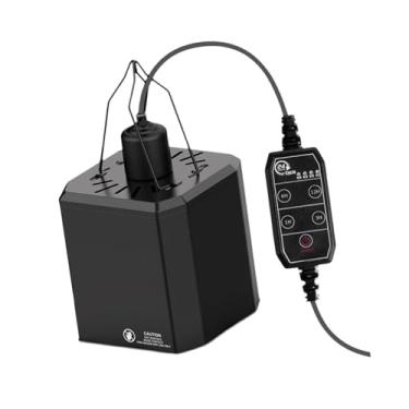 Imagem de FashionCha Luminária de aquecimento para répteis com abajur para proteção contra o sol, ideal para habitat de tartarugas, Modelo de Temporizador