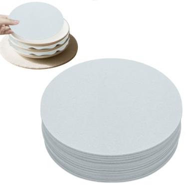 Imagem de Diakey Pacote com 40 protetores de placa de feltro de 19 cm, divisórias de placa de porcelana macia, separadores de armazenamento da China, almofadas antiderrapantes para empilhar louças, panelas