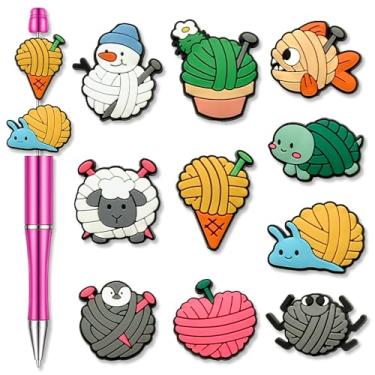 Imagem de ZHENGFLAVIE Miçangas de silicone para artesanato faça-você-mesmo, preto meninas animais Autims fita rosa contas espaciais para fazer joias, chaveiro decoração de caneta (animais)