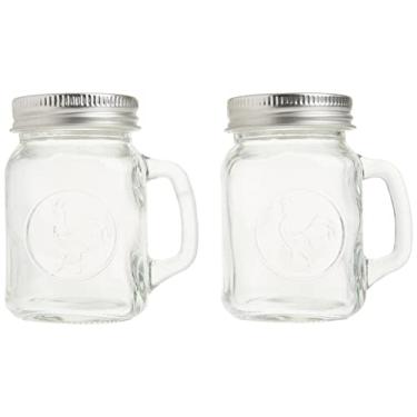 Imagem de Circleware Caneca de galo Mason Jar Saleiro e Pimenteiro, 142 g, transparente