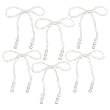 Imagem de Laços de Natal para Árvore | Enfeites de Strass - Decoração de Laços de Natal com Mini Pérolas Falsas | para Festa Interior Exterior Parede Janela Mantel Lareira Grinalda Guirlanda