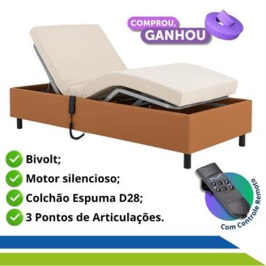 Imagem de Cama Hospitalar Motorizada Articulada Zeus com Colchão D28 Original Ca