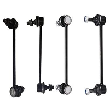 Imagem de KFVF Pacote com 4 elos de extremidade da barra oscilante dianteira traseira para Hyundai Tucson 2005 2006 2007 2008 2009, para Kia Sportage 2005-2010, kit de elos de barra estabilizadora traseira