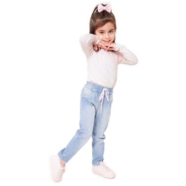 Imagem de Calça Quase Anjo Infantil Baby Jogger Acabamento Crochê Feminina-Feminino