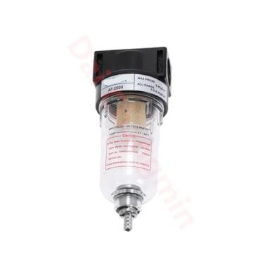 Imagem de AF2000 Processador de fonte 1/4 Filtro de bomba de cobre separador de óleo e água Componentes pneumáticos Compressor de ar 1 peça (AF2000 BAOTAPC12, filtro de fibra)