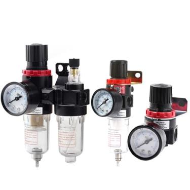 Imagem de AFR2000 AFR2000 AR2000 fonte pneumática tratamento óleo água separador compressor regulador de pressão válvula redutora de pressão 1 peça (AR2000, apenas filtro)