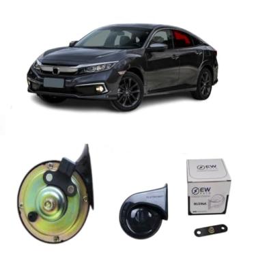 Imagem de BUZINA AUTOMOTIVA CARACOL (UNITÁRIA) COM PLUG 2 PINOS E CONECTOR PARA CIVIC 2012 >2016 - TIGER AUTO