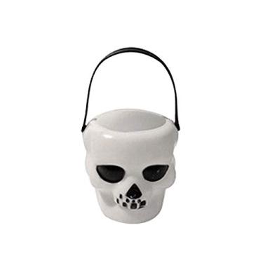 Imagem de Decoração de Halloween Caldeirão Bruxa Caveira Panelas Doces Portáteis Festa Adereço Decorativo Infantil para Dança Carnaval