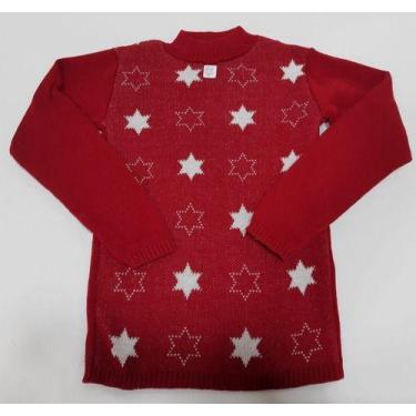 Imagem de Básica Lã Blusa Frio Menina Inverno Tam 8 10 12 Juvenil 942 - Blue Mac