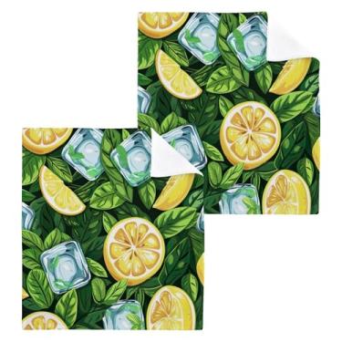 Imagem de xigua Toalhas de mão de algodão limoeiro, toalhas de banho multiusos e absorventes toalhas de rosto macias para a pele para banheiro, cozinha, hotel, academia, panos de lavagem, pacote com 6, 30 x 30