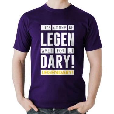 Imagem de Camiseta Algodão It's gonna be Legendary - Foca na Moda, Roxo, M