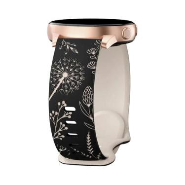 Imagem de Pulseira De Silicone Gravada De 20mm Para Samsung Galaxy Watch 7/6/5/4