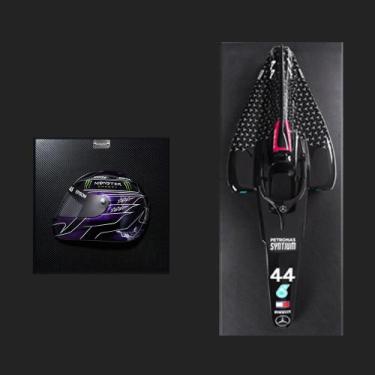 Imagem de Conjunto Quadros 3D F1 Carro W11 e Capacete 2019 LH G53 - Gran Belo