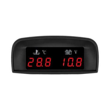 Imagem de Medidor Universal 2 Em 1 Para Carro, Temperatura Da Água E Voltímetro 