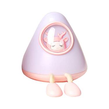 Imagem de Luz de Noite Veado Fofo com Sensor 2 Níveis Brilho Lâmpada Mesa Silicone Macio Animal Porta-Celular Companheiro para Crianças e Bebês