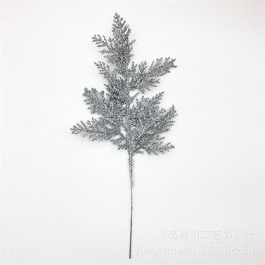 Imagem de Pó de Ouro Folhas Cipreste Flor para Decoração Coroa Árvore Caixa Presente e Moldura Foto