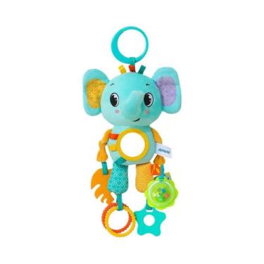 Imagem de Brinquedo Sensorial De Pelúcia Macia Com Chocalho E Mordedor Para Carr