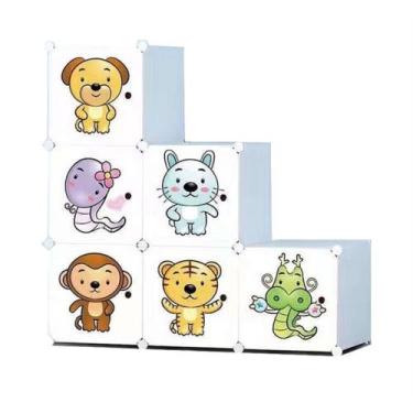 Imagem de Guarda roupa portatil modular infantil organizador - Multicoisa da Paj