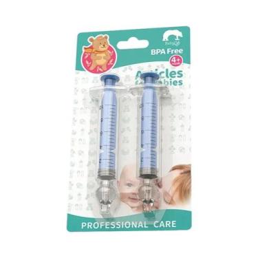 Imagem de Aspirador Nasal Para Bebês 10ml Com Pontas De Sucção De Silicone, Irri