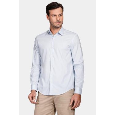 Imagem de Camisa Aramis Manga Longa Regular Algodão Azul-Masculino