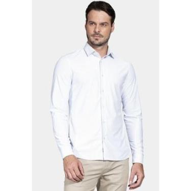 Imagem de Camisa Aramis Manga Longa Slim Listrada Branco-Masculino