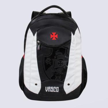 Imagem de Mochila Vasco Esportiva Preta e Branca - Xeryus, Único