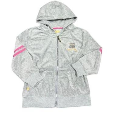 Imagem de Blusa De Frio Moletom Menina infantil Aberta Capuz Estilosa-Feminino