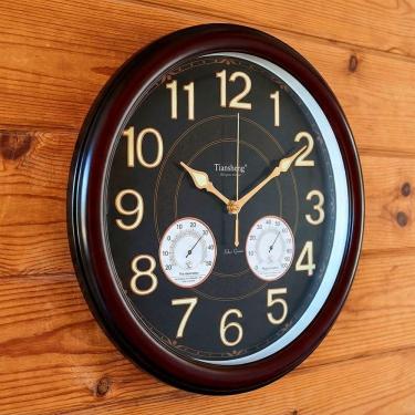 Imagem de Relógio De Parede Decorativo Com Termômetro Higrômetro 46cm