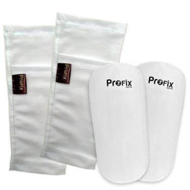 Imagem de Kit Caneleira Infantil e Porta Caneleira Branco Profix - Profix Sports