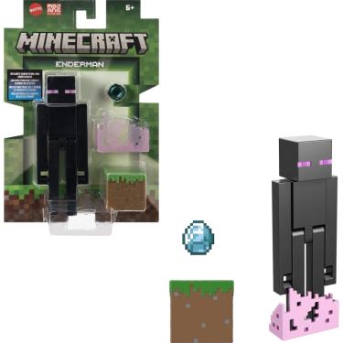 Imagem de Boneco Articulado Minecraft Vanilla Enderman 12cm - Mattel JCN37