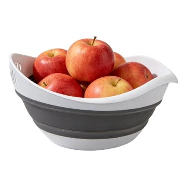 Imagem de Cesta de drenagem | Bandeja de economia de espaço de grande capacidade | escorredor de alimentos e coador de espaguete | para lavar drenar macarrão vegetal espaguete casa, restaurante, apartamento