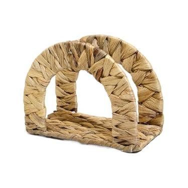 Imagem de Porta-guardanapos de coquetel | Suporte de guardanapo para mesa, organizador decorativo de armazenamento de jacinto de água para balcão de jantar banheiro café bar restaurante decoração de festa