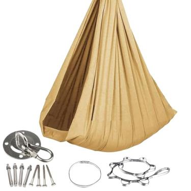 Imagem de Espreguiçadeira infantil, suporte elástico sensorial, assento giratório para crianças | para crianças, meninos, meninas, quarto, , jardim, acampamento, gramado,