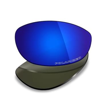 Imagem de Mryok Lentes de reposição polarizadas Plus para óculos de sol Oakley Splice, HD Polarized, proteção UV, resistente a impactos e ajuste perfeito - Deep Blue