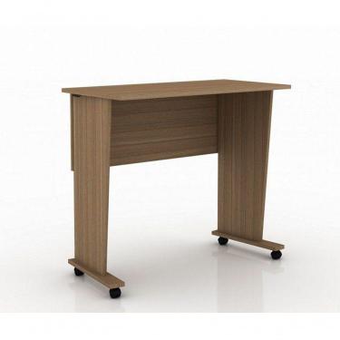 Imagem de Mesa Com Rodizio Para Escritório Me4117 Mdp Amendoa