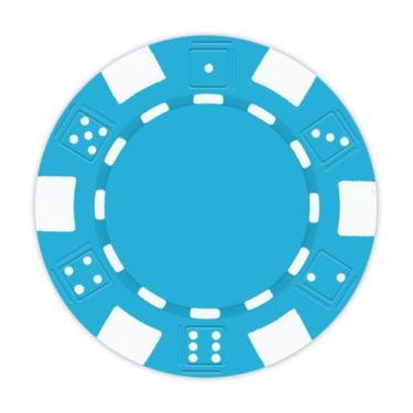 Imagem de Fichas de pôquer DA VINCI 100 Clay Composite 11,5g azul claro