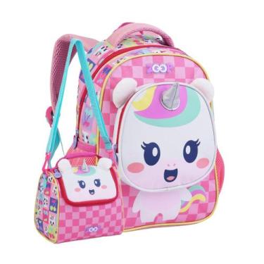 Imagem de Kit Mochila Costas Creche Zoop Bichinhos Passeio E Lancheira Cor:Unicó