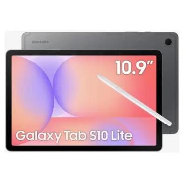Imagem de Tablet Samsung Galaxy Tab S10 Lite 128GB 5G e Wifi - Cinza, com Caneta S Pen e Capa, RAM 6GB, Tela 10.9"