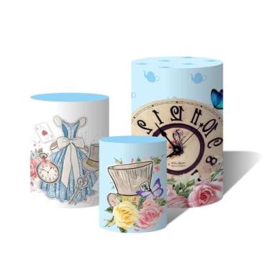 Imagem de Trio Capas Para Cilindro Versátil Alice no País das Maravilhas Element