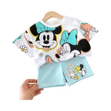 Imagem de Conjunto De Agasalho Infantil Feminino Com Desenho Animado, Camiseta E