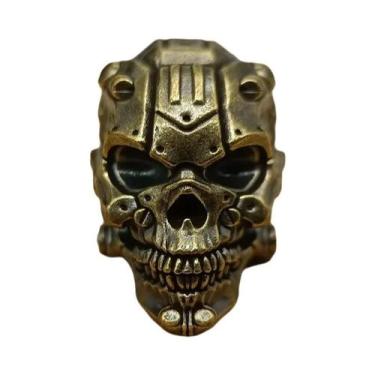 Imagem de Pingente De Latão Em Formato De Crânio Mecânico Para Ferramentas EDC, 