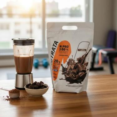 Imagem de Whey Protein Concentrado  Nutrata  900 g  Sabor Chocolate