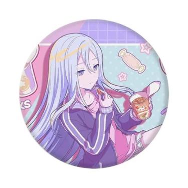 Imagem de 58mm anime pjsk aniversário cosplay traje crachá pino spte flandres br