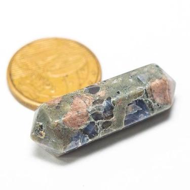 Imagem de Mini Bi Terminado Riolita Rosa 25mm Pedra Natural Sextavado - Cristais